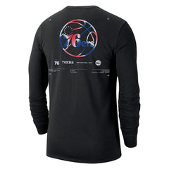 Black Philadelphia 76ers Essential Air Traffic Control Long Sleeve T-Shirt | NBA