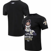New Orleans Saints Tyrann Mathieu Pro Standard Player Avatar Graphic T-Shirt | NFL Discount