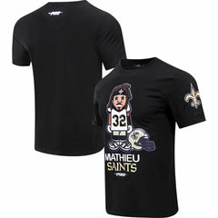 New Orleans Saints Tyrann Mathieu Pro Standard Player Avatar Graphic T-Shirt | NFL Discount