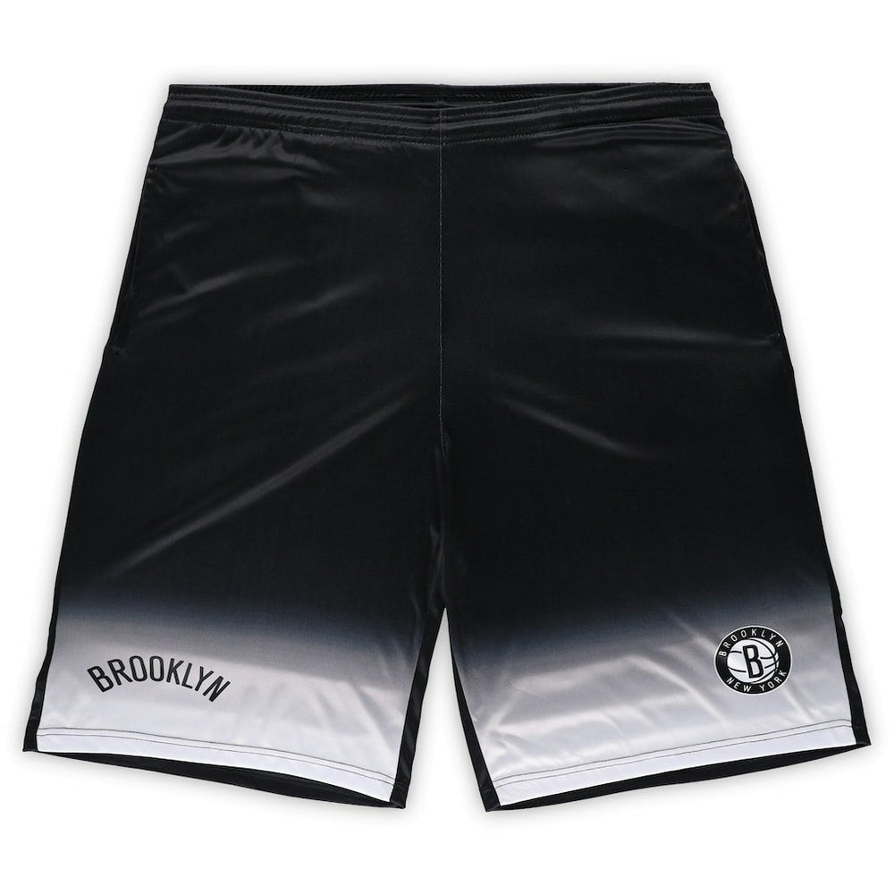 Black Brooklyn Nets Big & Tall Fadeaway Shorts | NBA
