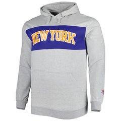Heather Gray New York Knicks Big & Tall Wordmark Pullover Hoodie | NBA