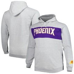 Heather Gray Phoenix Suns Big & Tall Wordmark Pullover Hoodie | NBA