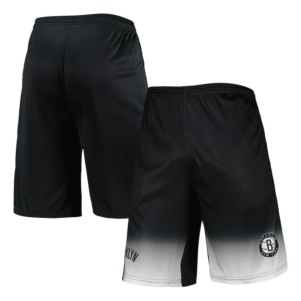 Black Brooklyn Nets Fadeaway Shorts | NBA
