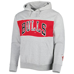 Heather Gray Chicago Bulls Wordmark French Terry Pullover Hoodie | NBA