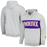 Heather Gray Phoenix Suns Wordmark French Terry Pullover Hoodie | NBA