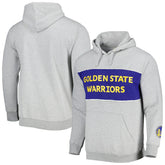 Heather Gray Golden State Warriors Wordmark French Terry Pullover Hoodie sale | NBA