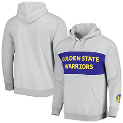 Heather Gray Golden State Warriors Wordmark French Terry Pullover Hoodie sale | NBA