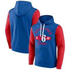 Royal/Red Philadelphia 76ers Big & Tall Bold Attack Pullover Hoodie | NBA