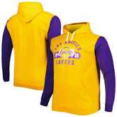 Gold/Purple Los Angeles Lakers Big & Tall Bold Attack Pullover Hoodie | NBA