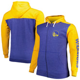 Royal/Gold Golden State Warriors Big & Tall Down and Distance Full-Zip Hoodie sale | NBA