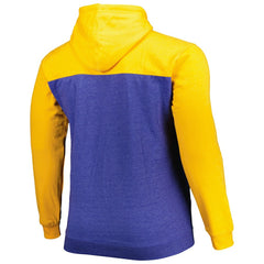 Royal/Gold Golden State Warriors Big & Tall Down and Distance Full-Zip Hoodie sale | NBA