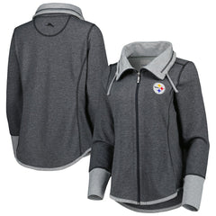 Pittsburgh Steelers Women's Sport Sun Fade Full-Zip Sweatshirt | NFL Near me