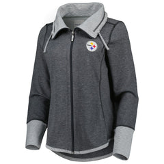 Pittsburgh Steelers Women's Sport Sun Fade Full-Zip Sweatshirt | NFL Near me