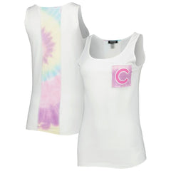 Chicago Cubs Refried Apparel Women's Tie-Dye Tank Top - MLB Tanks