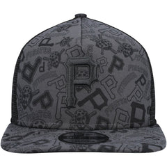 Pittsburgh Pirates New Era Repeat A-Frame 9FIFTY Trucker Snapback Hat - MLB Hats