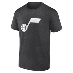 Charcoal Utah Jazz Primary Logo T-Shirt | NBA