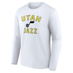 White Utah Jazz Victory Arch Team Long Sleeve T-Shirt | NBA