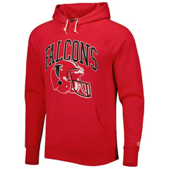 Atlanta Falcons Homage Retro Helmet Tri-Blend Raglan Pullover Hoodie | NFL Sale