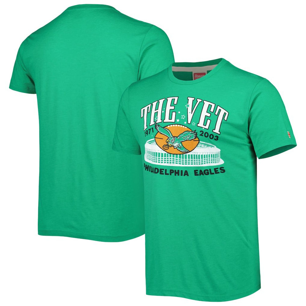 Philadelphia Eagles Homage Stadium Tri-Blend T-Shirt | NFL On sale