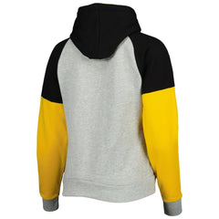 Pittsburgh Steelers Antigua Women's Lightweight Jackpot Raglan Half-Zip Pullover Hoodie | NFL US