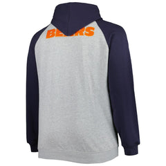 Chicago Bears Big & Tall Fleece Raglan Full-Zip Hoodie Jacket | NFL On sale