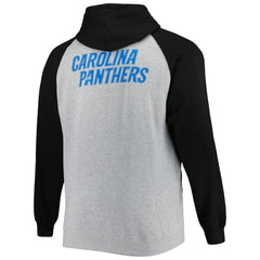 Carolina Panthers Big & Tall Fleece Raglan Full-Zip Hoodie Jacket | NFL New