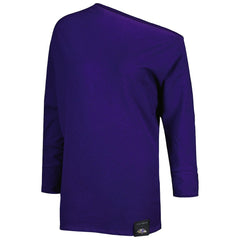 Baltimore Ravens KIYA TOMLIN Women's Twisted Tri-Blend Asymmetrical 3/4-Dolman Sleeve Sweatshirt | NFL Online