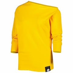 Pittsburgh Steelers KIYA TOMLIN Women's Twisted Tri-Blend Asymmetrical 3/4-Dolman Sleeve Sweatshirt | NFL Sale