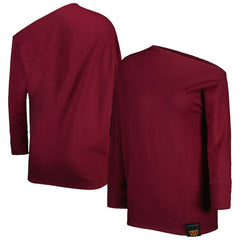 Washington Commanders KIYA TOMLIN Women's Twisted Tri-Blend Asymmetrical 3/4-Dolman Sleeve Sweatshirt | NFL Hot