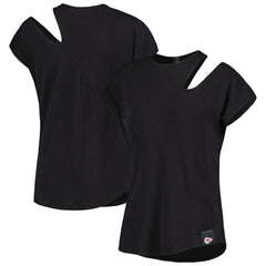 Kansas City Chiefs KIYA TOMLIN Women's Cut Out Tri-Blend Shirt | NFL Discount