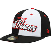 Black/White Script Pinwheel 59FIFTY Fitted Hat | NBA