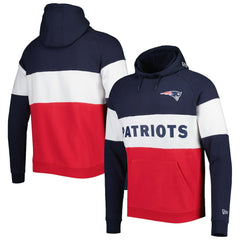New England Patriots Colorblock Current Pullover Hoodie | NFL Hot