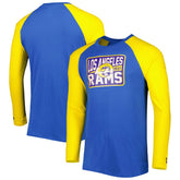 Los Angeles Rams Current Raglan Long Sleeve T-Shirt | NFL Outlet