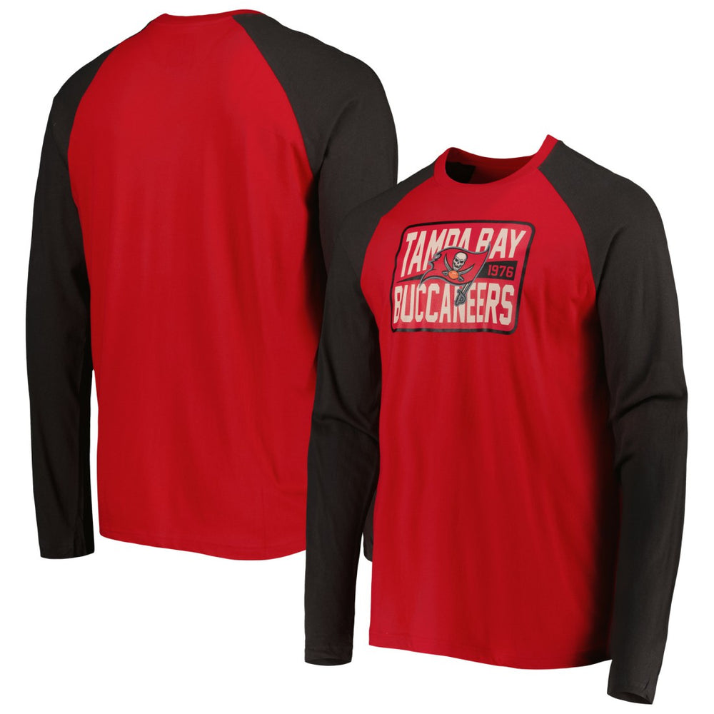 Tampa Bay Buccaneers Current Raglan Long Sleeve T-Shirt | NFL Sale