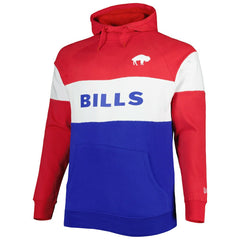 Buffalo Bills Big & Tall Throwback Colorblock Fleece Raglan Pullover Hoodie | NFL Outlet
