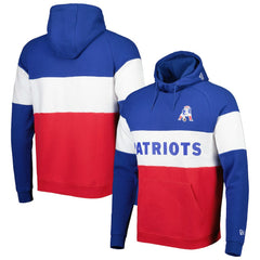 New England Patriots Colorblock Throwback Pullover Hoodie | NFL Online