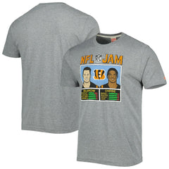 Cincinnati Bengals Ja'Marr Chase & Joe Burrow Homage Unisex NFL Jam Tri-Blend T-Shirt | NFL Sale