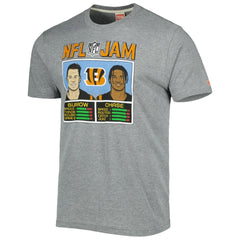 Cincinnati Bengals Ja'Marr Chase & Joe Burrow Homage Unisex NFL Jam Tri-Blend T-Shirt | NFL Sale