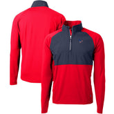 Houston Texans Cutter & Buck Adapt Eco Knit Hybrid Recycled Quarter-Zip Pullover Top | NFL Outlet
