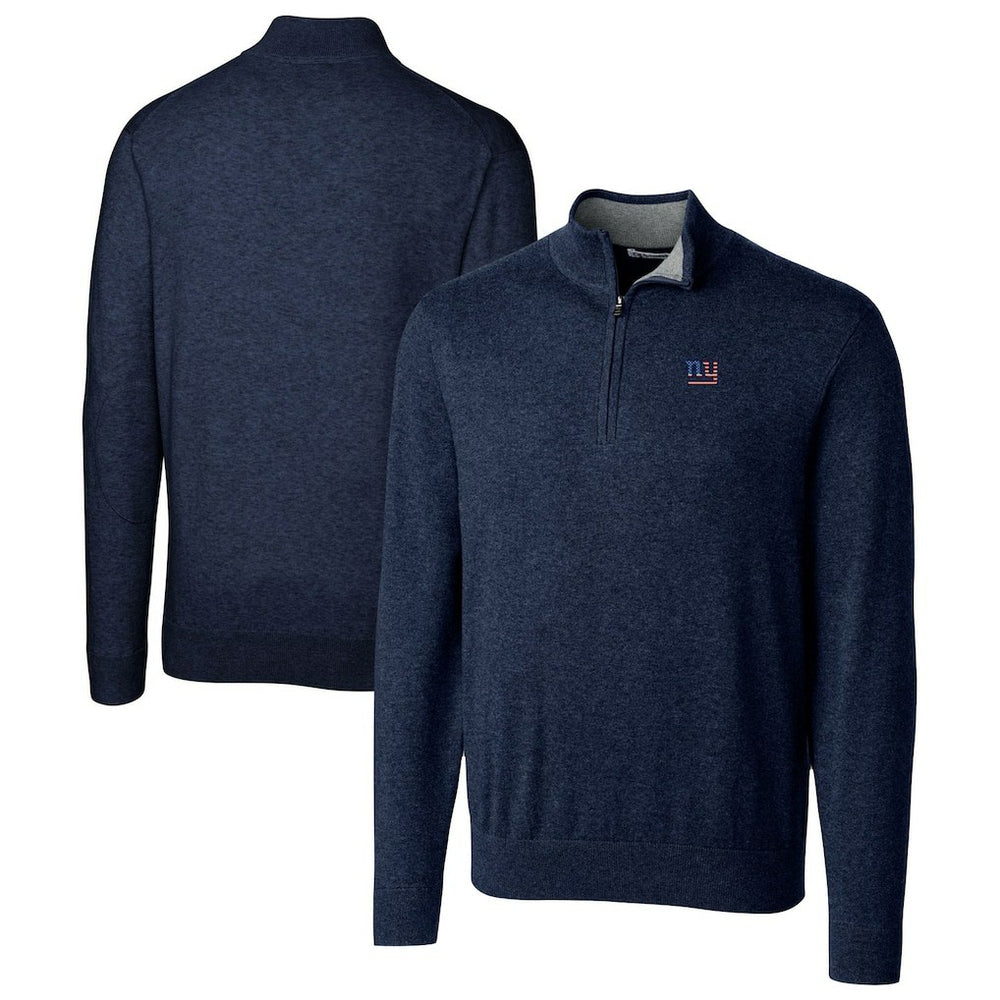 New York Giants Cutter & Buck Lakemont Quarter-Zip Pullover Sweater | NFL Online