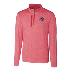 Miami Dolphins Cutter & Buck Stealth Quarter-Zip Pullover Top | NFL Sale