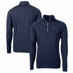 Detroit Lions Cutter & Buck Big & Tall Adapt Eco Knit Stretch Recycled Quarter-Zip Pullover Top | NFL Hot