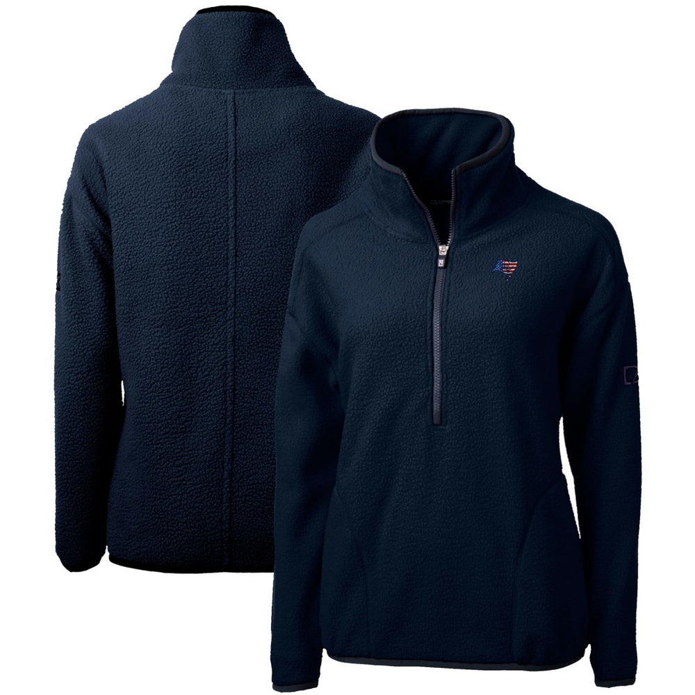 Tampa Bay Buccaneers Cutter & Buck Women's Americana Cascade Eco Sherpa Fleece Half-Zip Pullover Jacket | NFL On sale