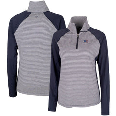 New York Giants Cutter & Buck Women's Forge Tonal Half-Zip Top | NFL Online