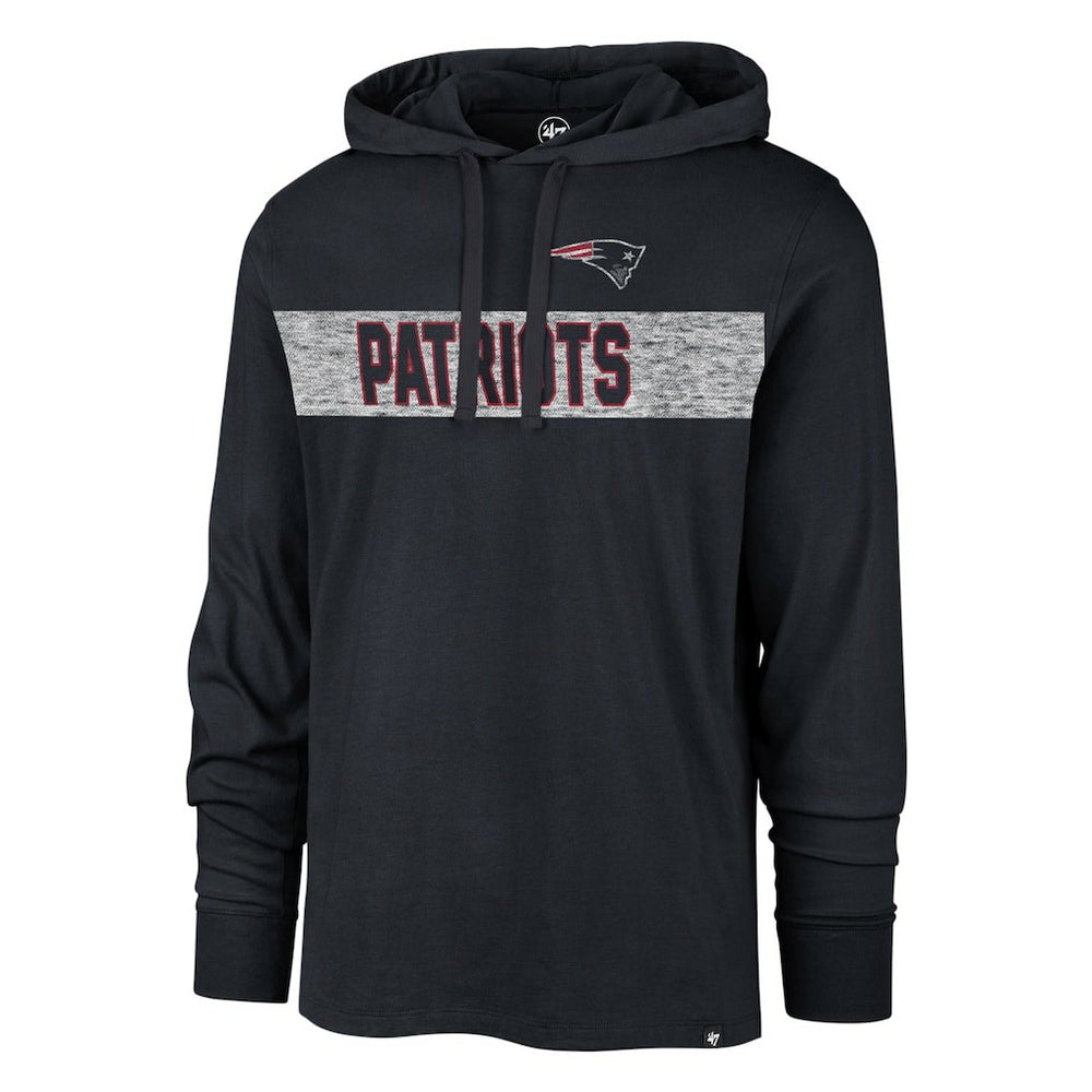 New England Patriots '47 Field Franklin Hooded Long Sleeve T-Shirt | NFL On sale