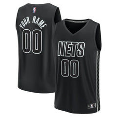 Black Brooklyn Nets Custom Fast Break Jersey | NBA