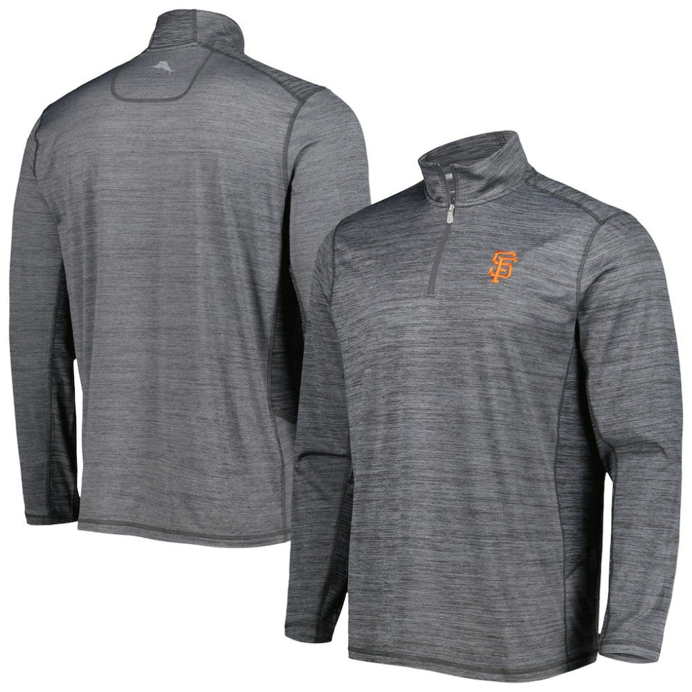 San Francisco Giants Tommy Bahama Delray IslandZone Half-Zip Top - MLB Tops