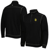 San Diego Padres Tommy Bahama Tobago Bay Tri-Blend Quarter-Zip Sweatshirt - MLB Sweatshirts