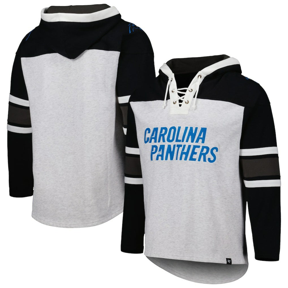 Carolina Panthers '47 Gridiron Lace-Up Pullover Hoodie | NFL Hot