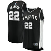 Black Malaki Branham San Antonio Spurs Fast Break Replica Player Jersey | NBA